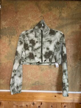 Zara ~ Green Printed Crop Jacket